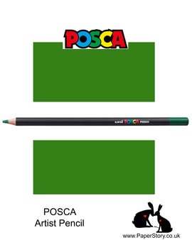 Uni POSCA individual Coloured Pencils Dark Olive 18