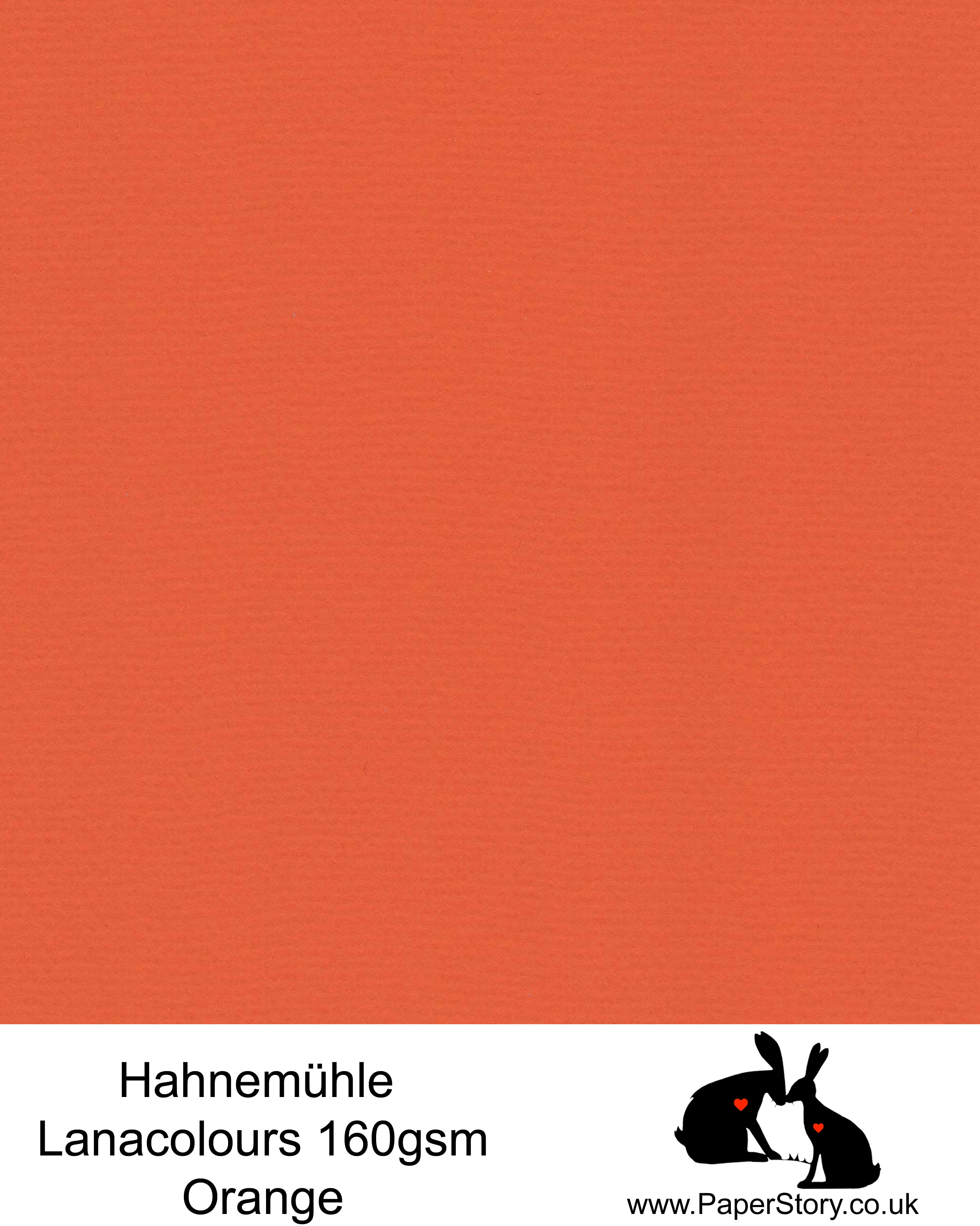 Hahnemühle Lana Colours pastel Orange hammered paper 160 gsm. Artist Premium Pastel and Papercutting Papers 160 gsm often described as hammered paper. This high quality artist paper, can be used for papercutting as well as mixed media