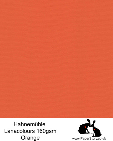 Hahnemühle Lana Colours pastel Orange hammered paper 160 gsm. Artist Premium Pastel and Papercutting Papers 160 gsm often described as hammered paper. This high quality artist paper, can be used for papercutting as well as mixed media
