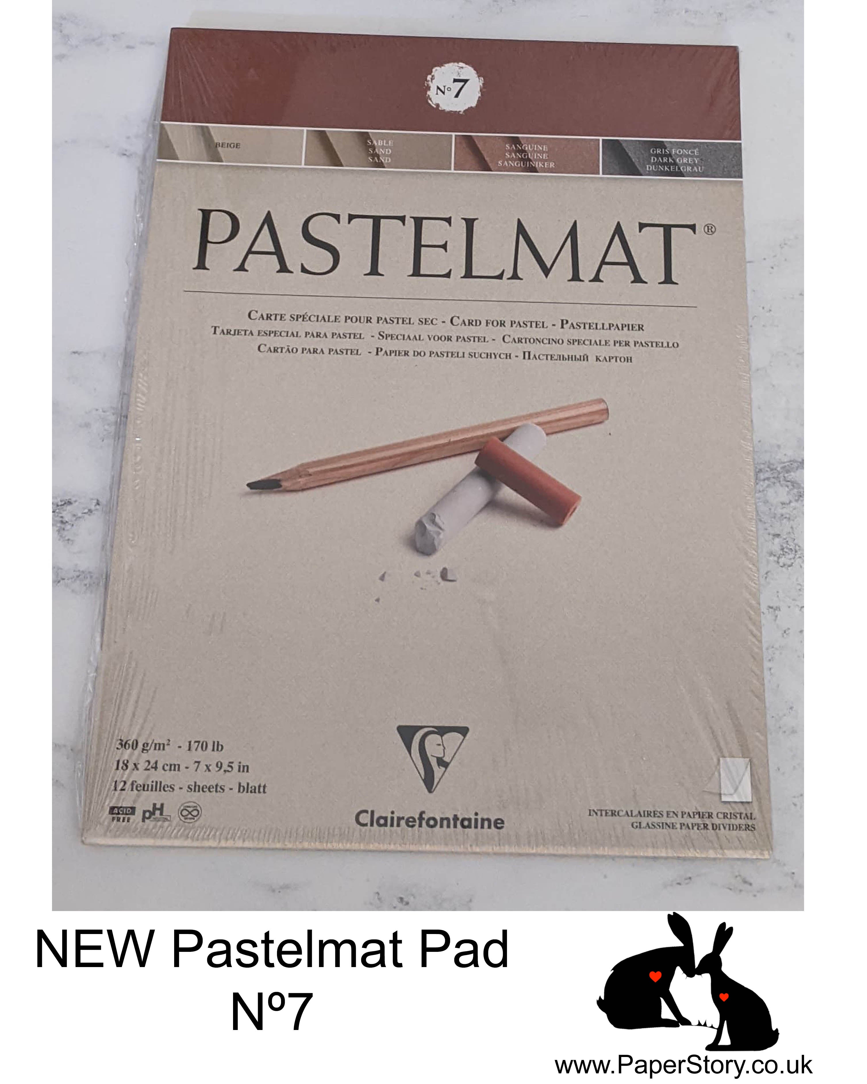 NEW Pastelmat Clairefontaine pastel pad 360 gsm Nº 7 Pastelmat 18x24cm