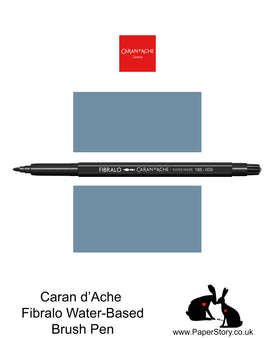 Caran D'Ache Fibralo Water-soluble fibre-tipped brush pen Nº504 Paynes Grey