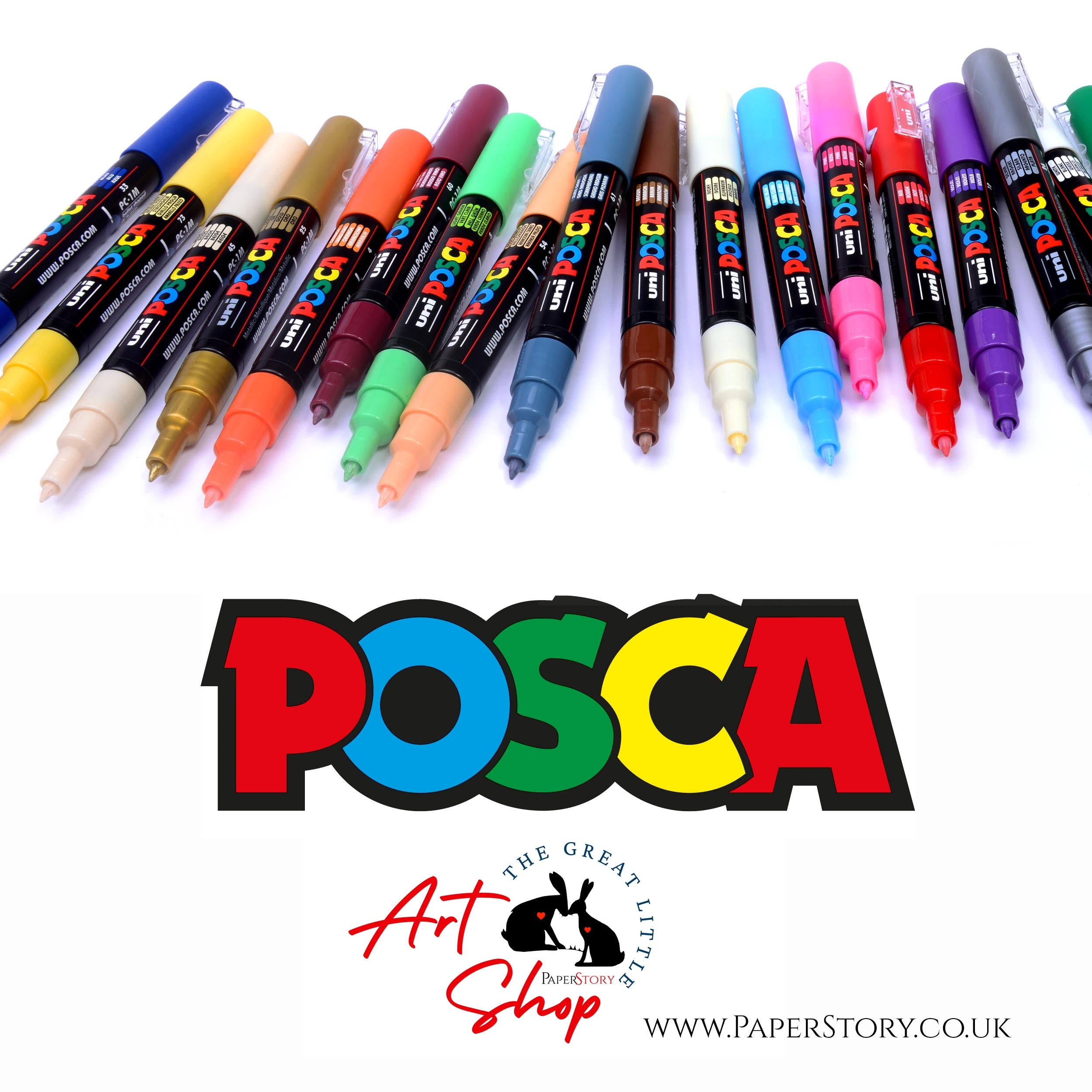 Uni Posca Paint Marker Kits Cases Sets Packs All Options Pastel & Mega  Packs