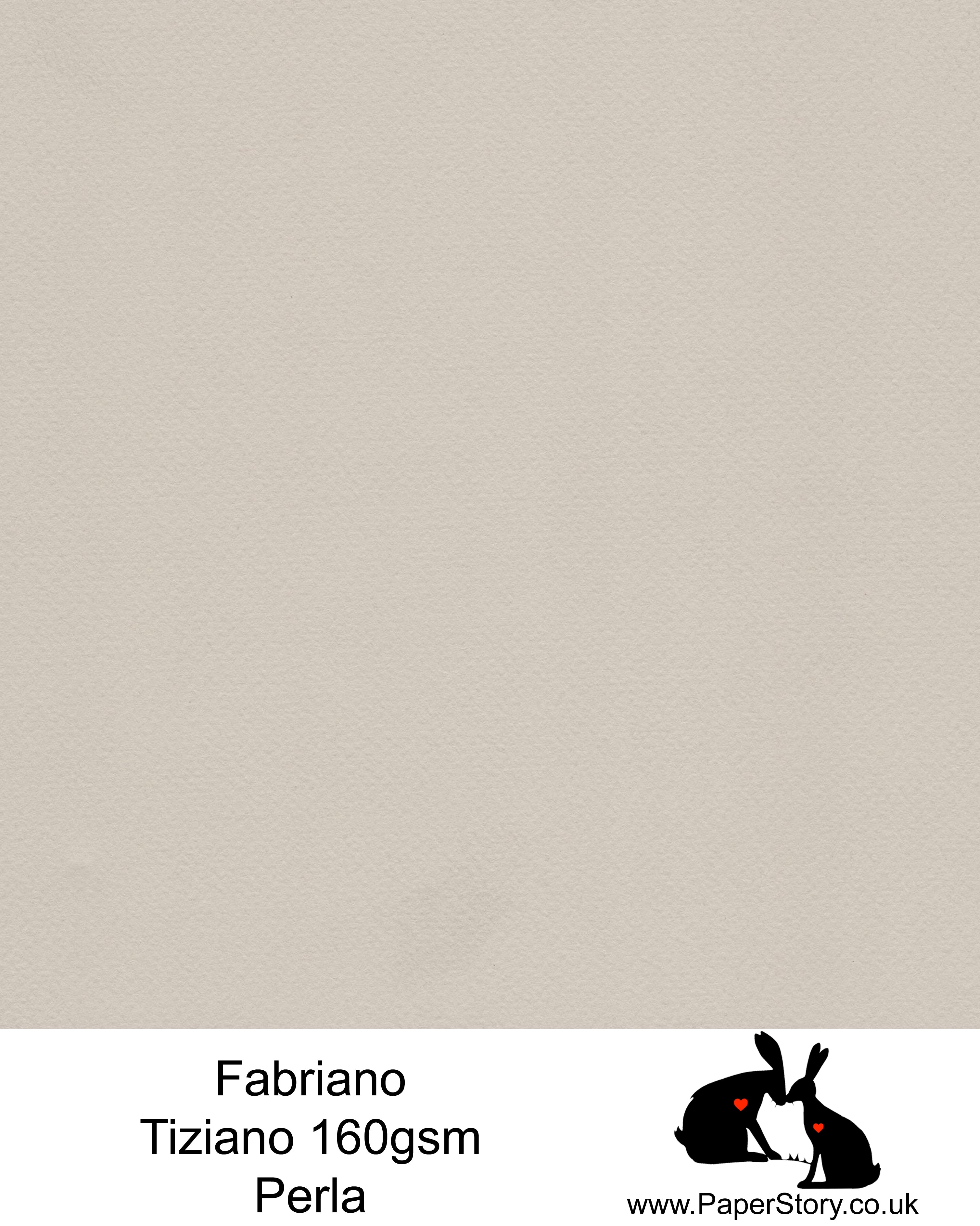 High quality paper from Italy, Perla mid tone grey Fabriano Tiziano is 160 gsm, Tiziano has a high cotton content, a textured naturally sized surface. This paper is acid free to guarantee long permanence in time, pH neutral. It has highly lightfast colours, an excellent surface making and sizing which make this paper particularly suitable for papercutting, pastels, pencil, graphite, charcoal, tempera, air brush and watercolour techniques. Tiziano can be used for all printing techniques.