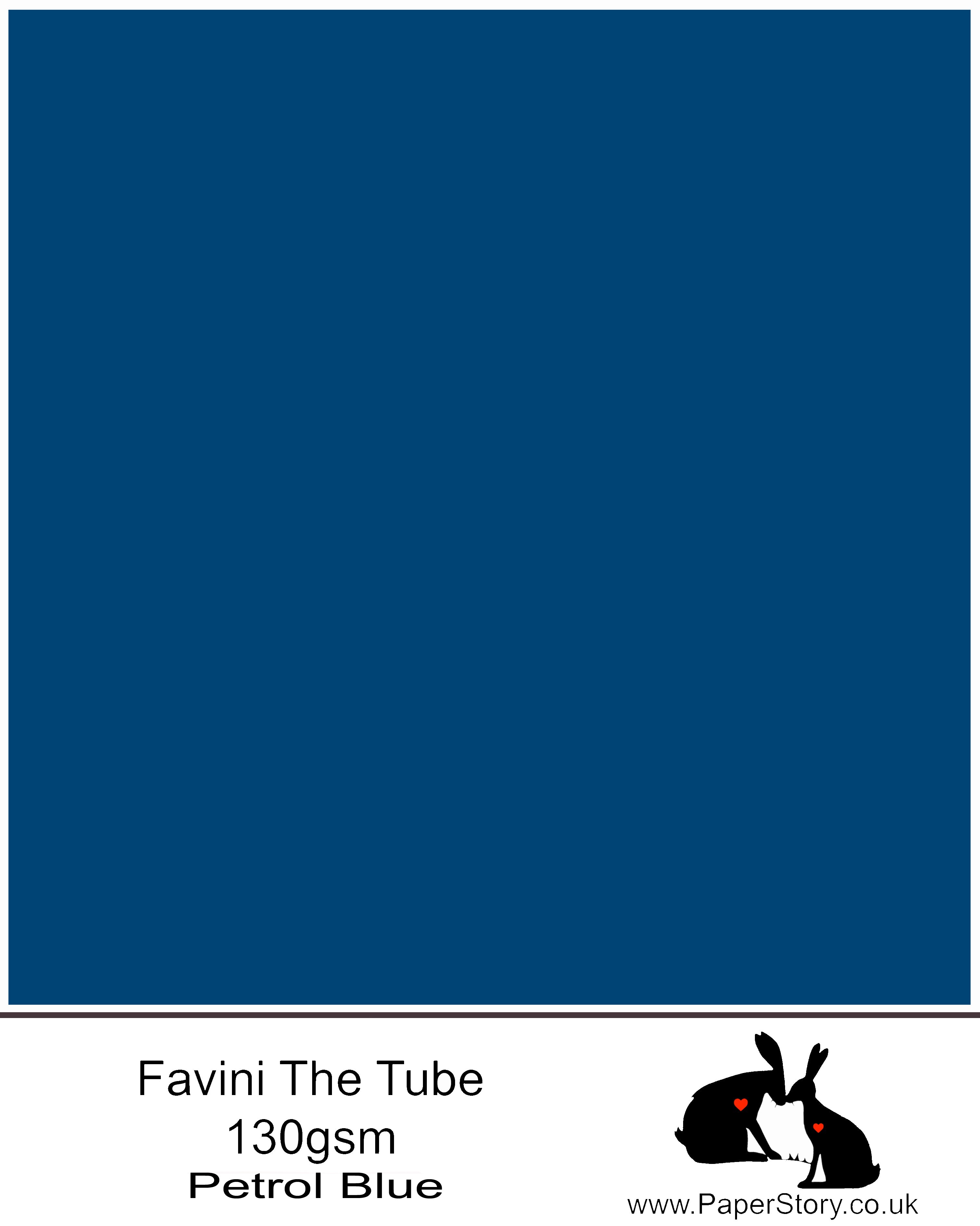 The Tube Favini Petrol Blue smooth paper 130 gsm  A4 x 10 sheets