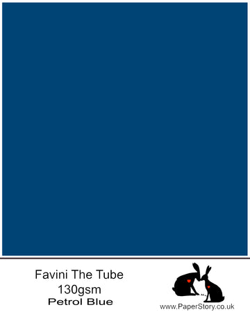 The Tube by Favini Smooth Matte Paper 130 gsm Petrol Blue A4 x 10 sheets