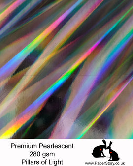 Holographic Card Pillars of light 280 gsm 