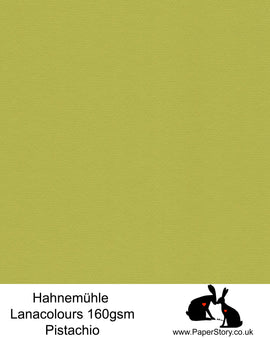 Hahnemühle Lana Colours pastel Pistachio green, hammered paper 160 gsm. Artist Premium Pastel and Papercutting Papers 160 gsm often described as hammered paper.