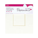docrafts Papermania 300 gsm Cards and Envelope pack  Square Aperture 5.3 x 5.3 inches 10 Pack Cream