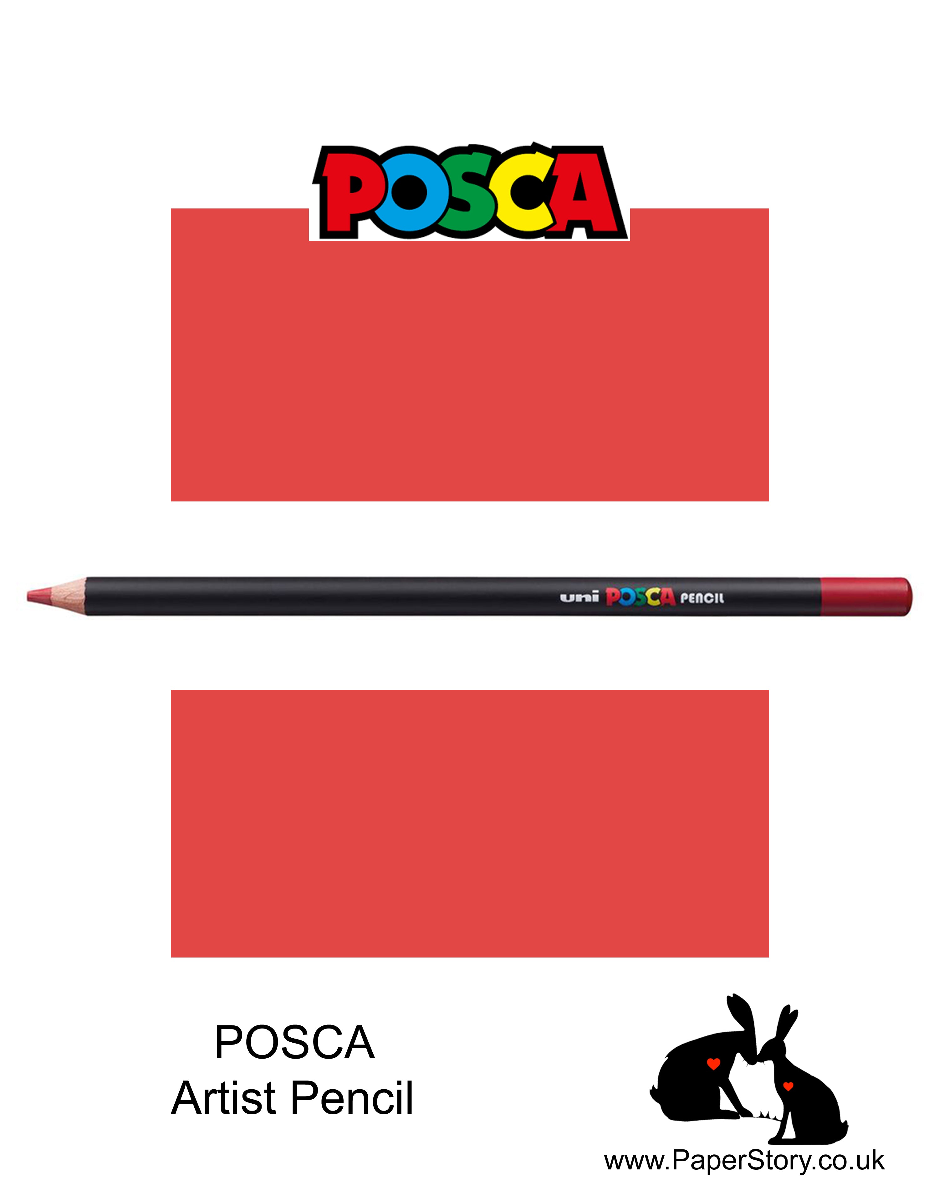 Uni POSCA individual Coloured Pencils Coral Pink 66