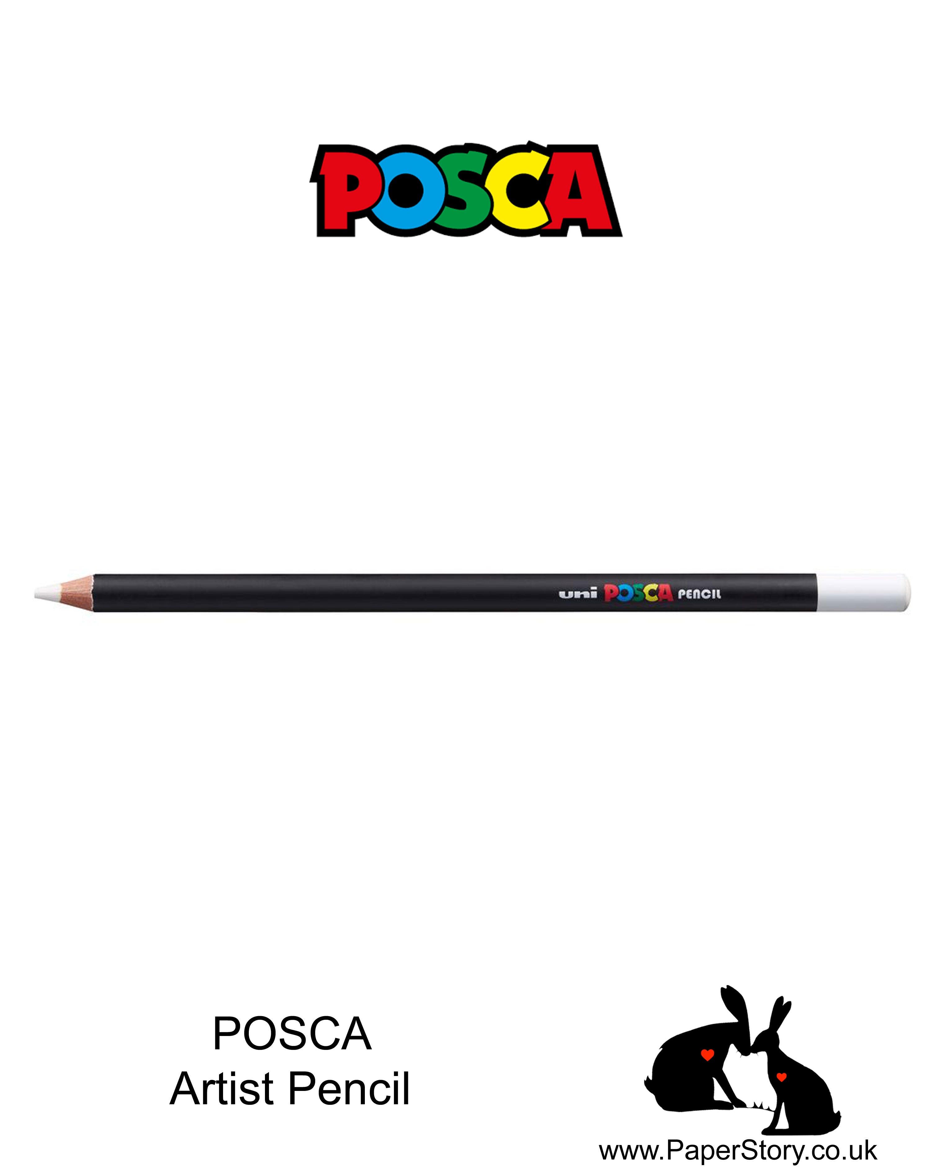 Uni POSCA individual Coloured Pencils WhiteUni POSCA individual Coloured Pencils White 01