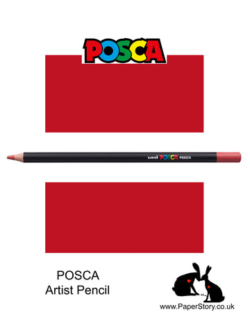 Uni POSCA individual Coloured Pencils Red 15