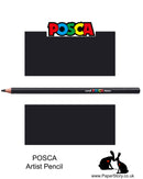 Uni POSCA individual Coloured Pencils Black 24