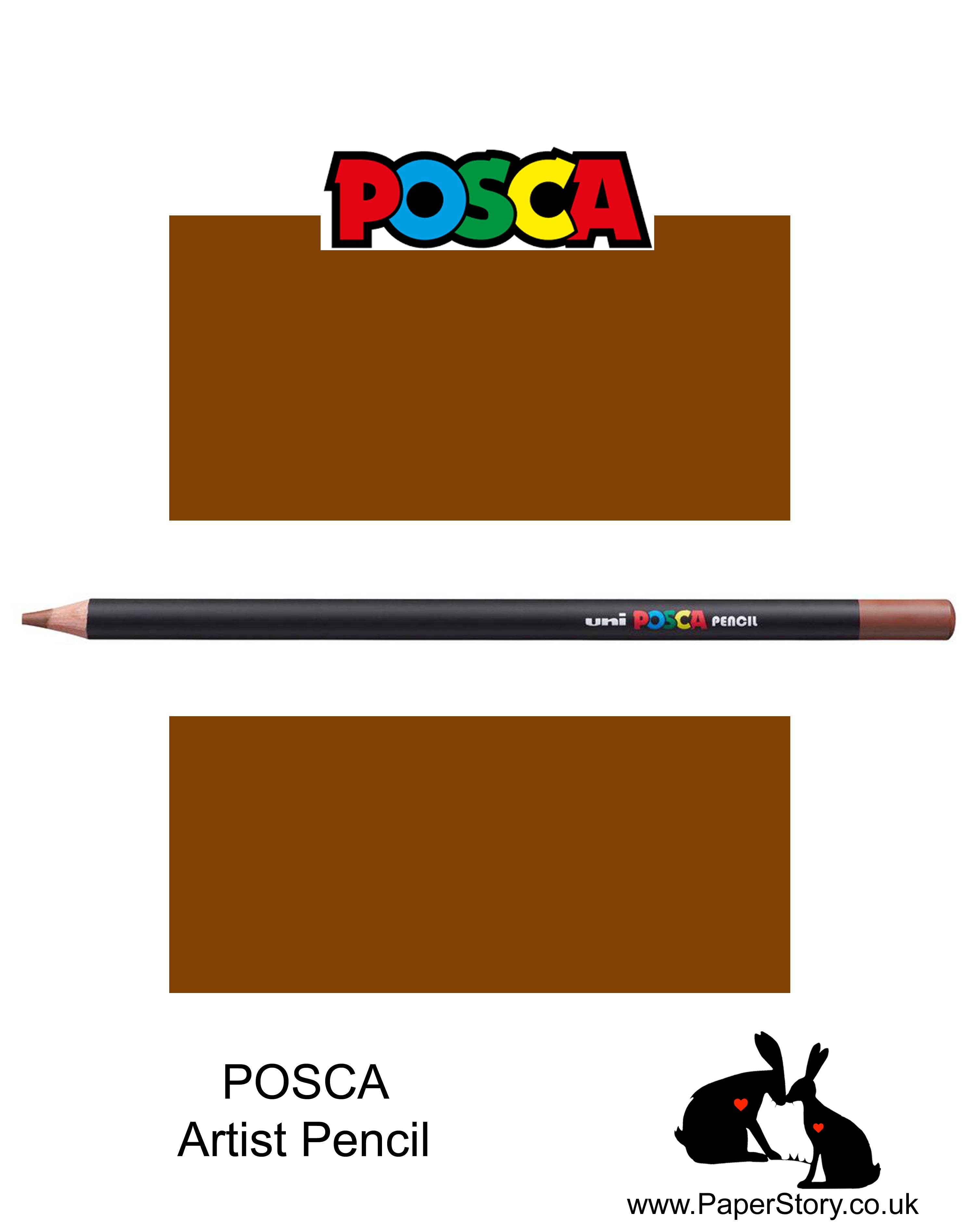 Uni POSCA individual Coloured Pencils Brown 21