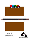 Uni POSCA individual Coloured Pencils Brown 21