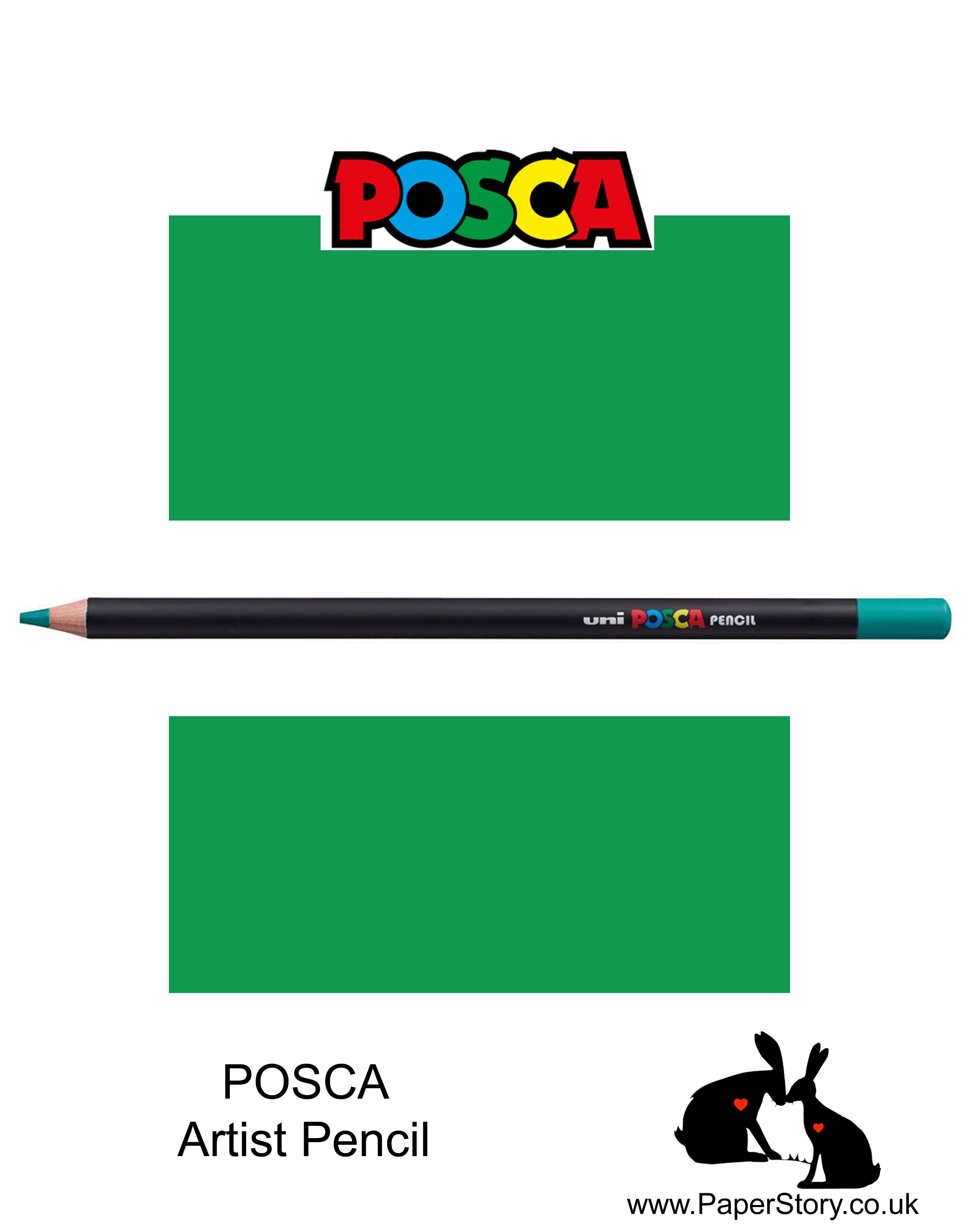 Uni POSCA individual Coloured Pencils Emerald Green 31