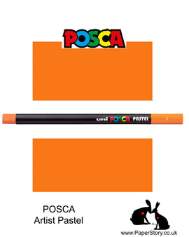 New Uni POSCA colour Pastels Bright Yellow, Colours can be blended and overlaid, you can stipple, colour block, cross-hatch, scratch and outline. You can heat the sticks to create textured effects.
