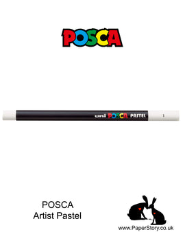 New POSCA Pastels White colour, Colours can be blended and overlaid, you can stipple, colour block, cross-hatch, scratch and outline. You can heat the sticks to create textured effects.