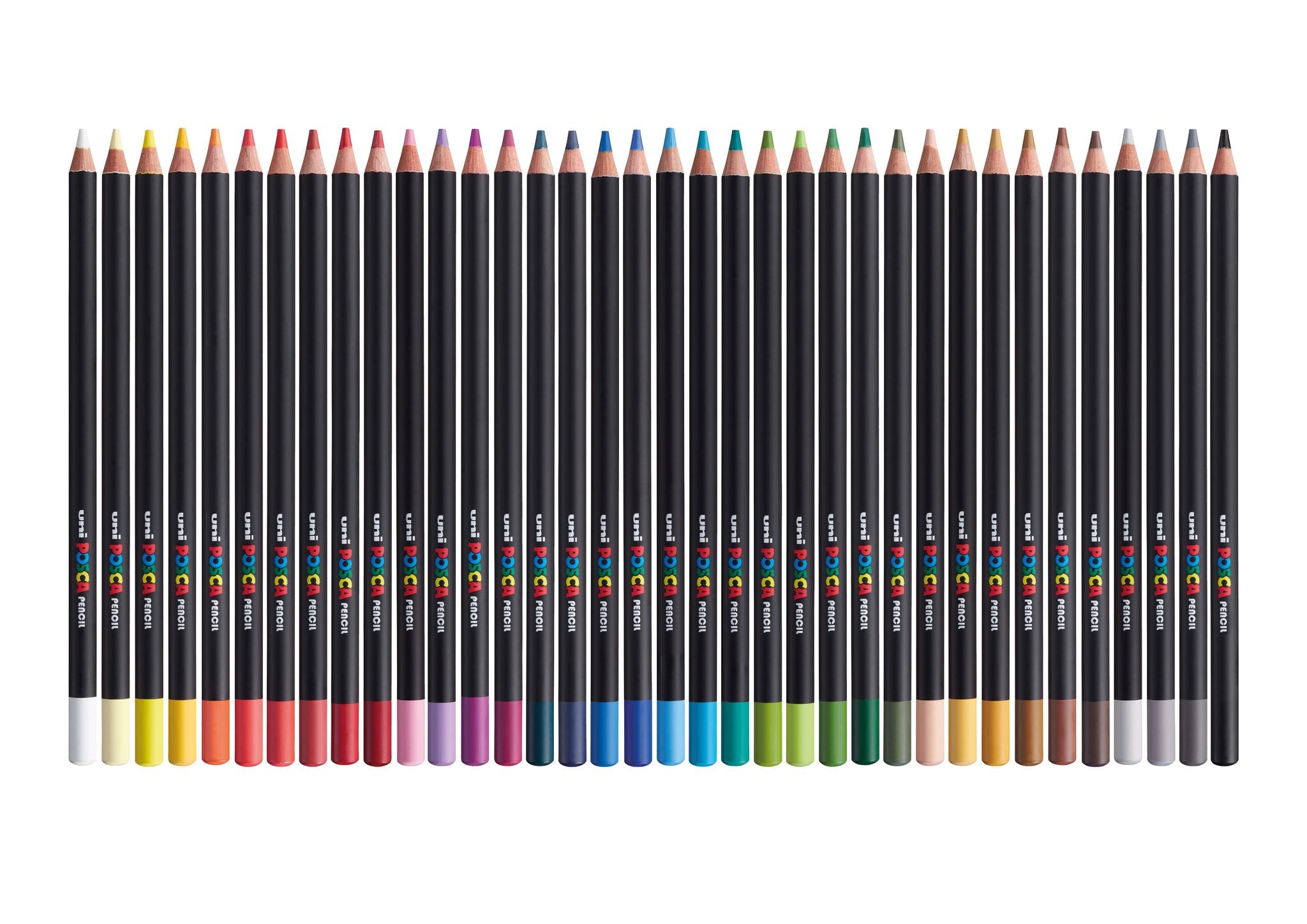 Uni POSCA individual Coloured Pencils Vermilion