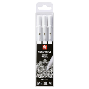 Sakura : Set Of 3 Gelly Rolls Real White