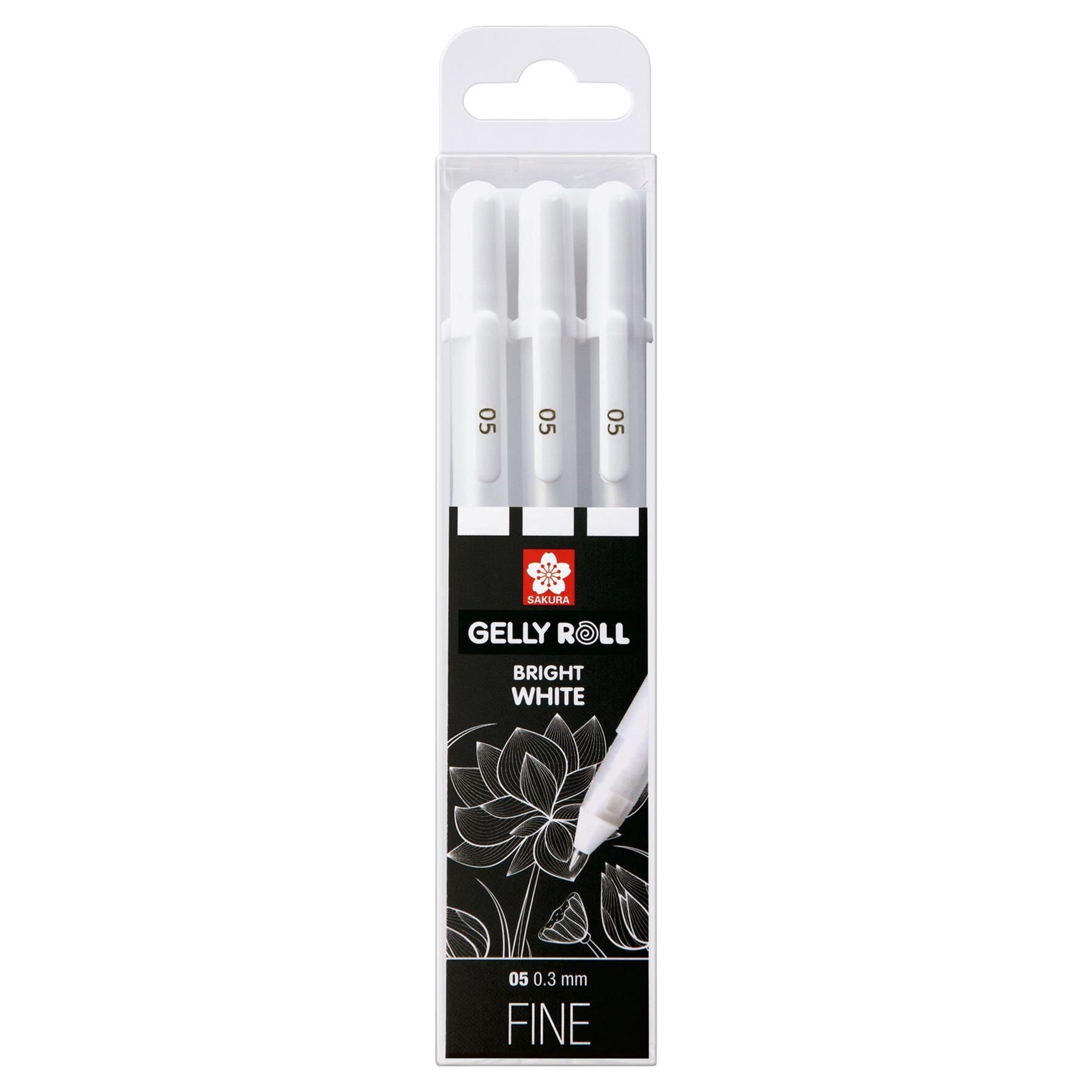 Sakura® Gelly Roll Classic® 08 Medium Tip Gel Pen - White – The Yard Art  Supplies