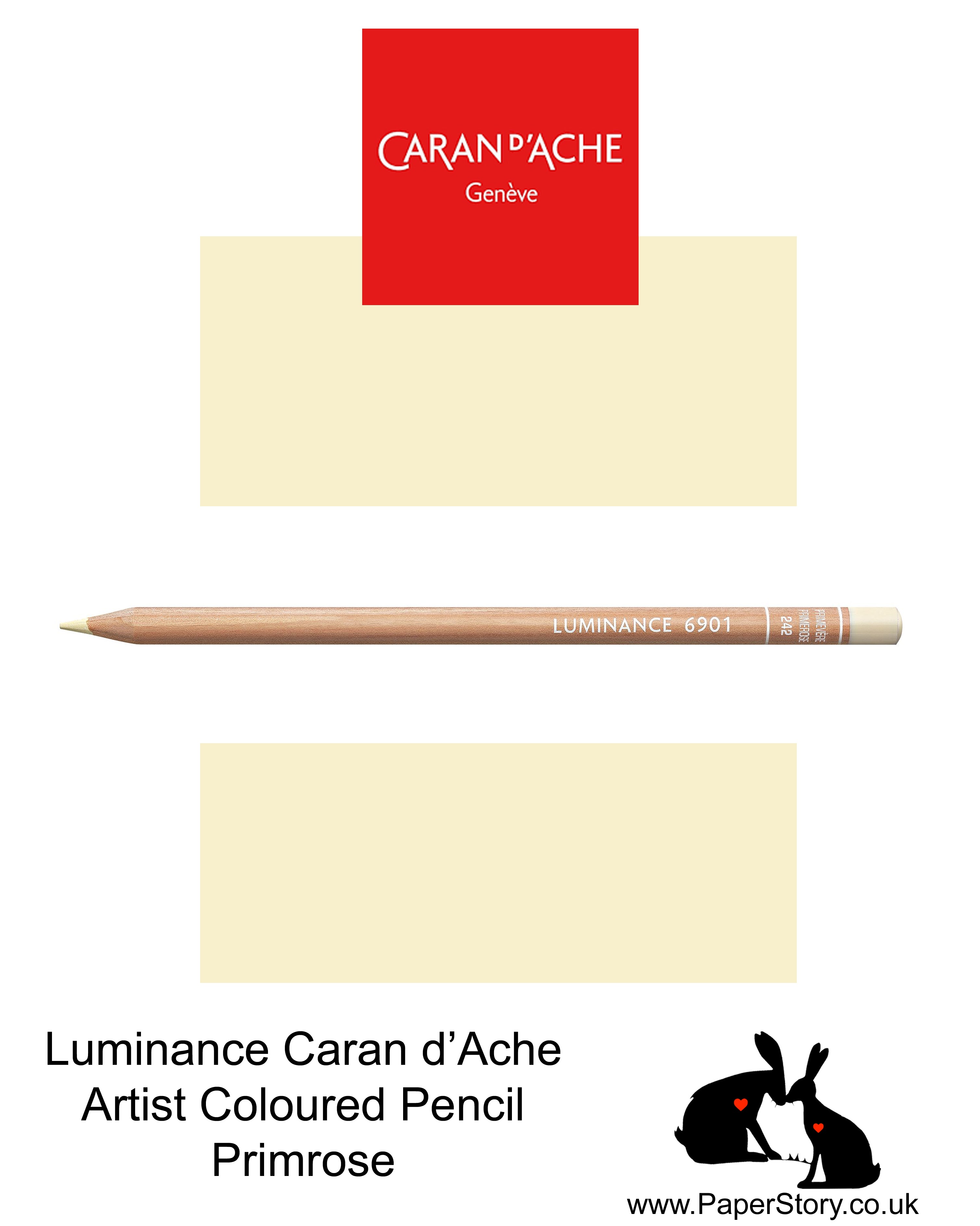Caran d'Ache Luminance individual Artist Colour Pencils 6901 Primrose 242