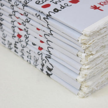Khadi Paper White 210gsm  A3 30 x 42 cm x 20 sheets. Artists’ handmade paper from Khadi Papers India