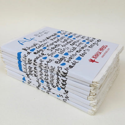 Khadi Paper : White 320gsm  A4 21 x 30 cm x 20 sheets