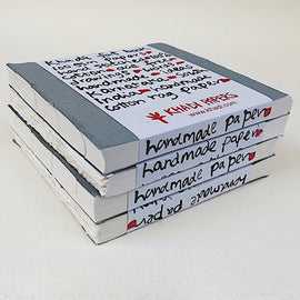 Khadi Handmade Cotton Paper Fat Book FB1W 21 x 21 cm 100 gsm