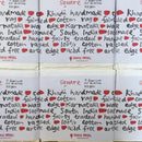 Khadi Handmade Cotton Paper Square Card & Envelope Pack 8x8 cm x 5