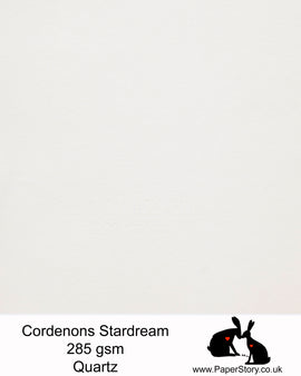Stardream ivory quartz, soft buttery white colour, this card is a luxury premium branded Italian pearlescent card from Gruppo Cordenons, made in Italy. With a double sided quality pearlescent finish and a colour core, makes this perfect for card making, wedding invitations and stationery.FSC certified, acid free, archival and PH neutral 