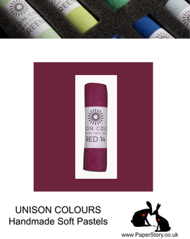 Unison Colour Handmade Soft Pastels Red 14 - Size Regular