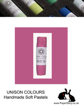 Unison Colour Handmade Soft Pastels Red 16 - Size Regular