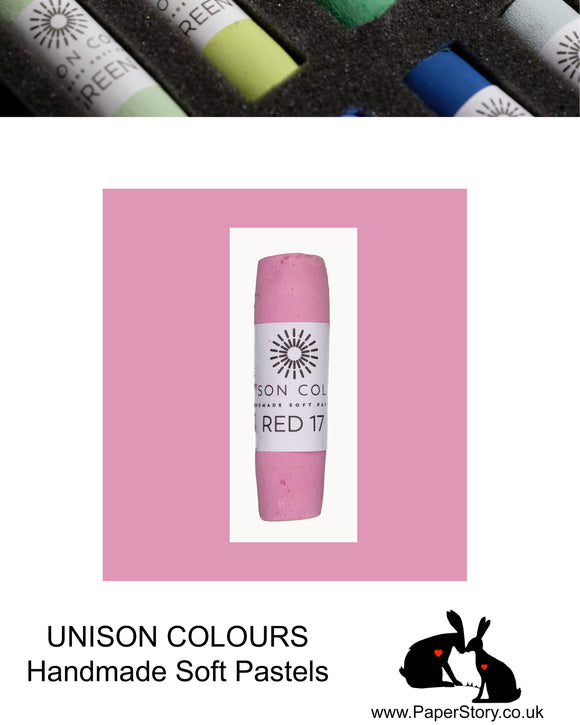 Unison Colour Handmade Soft Pastels Red 17 - Size Regular