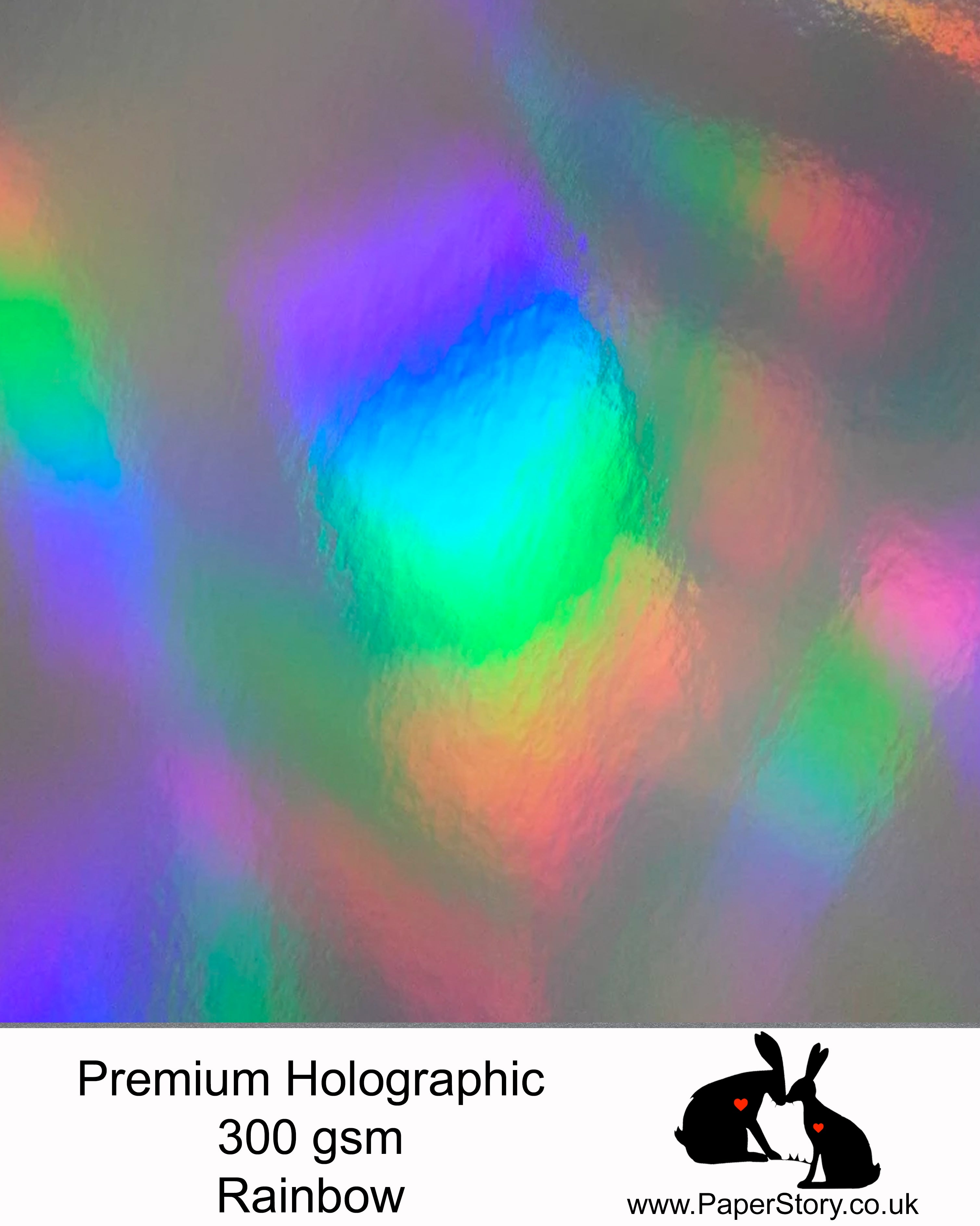 A4 Rainbow Holographic 300 gsm card 