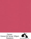 Canson Mi Teintes acid free, Raspberry red hammered texture honeycomb surface paper 160 gsm. 