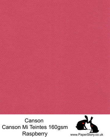 Canson Mi Teintes acid free, Raspberry red hammered texture honeycomb surface paper 160 gsm. This is a popular and classic paper for all artists especially well respected for Pastel  and Papercutting made famous by Paper Panda. This paper has a honeycombed finish one side and fine grain the other. An authentic art paper, acid free with a  very high 50% cotton content. Canson Mi-Teintes complies with the ISO 9706 standard on permanence, a guarantee of excellent conservation  