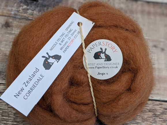 felting wool : Creature Comforts : Sienna : Corriedale