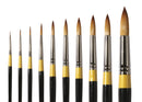 Daler Rowney System 3 Short Handle Brush Round  SY85 Size 0-2