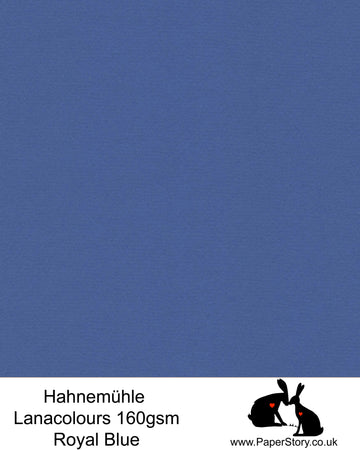 Hahnemühle Lana Colours Royal Blue pastel hammered paper 160 gsm. Artist Premium Pastel and Papercutting Papers 160 gsm often described as hammered paper. This high quality artist paper, can be used for papercutting as well as mixed media, including oil, soft pastels, pencil, chalk, charcoal, felt tip, black lead, ink, gouache cutting