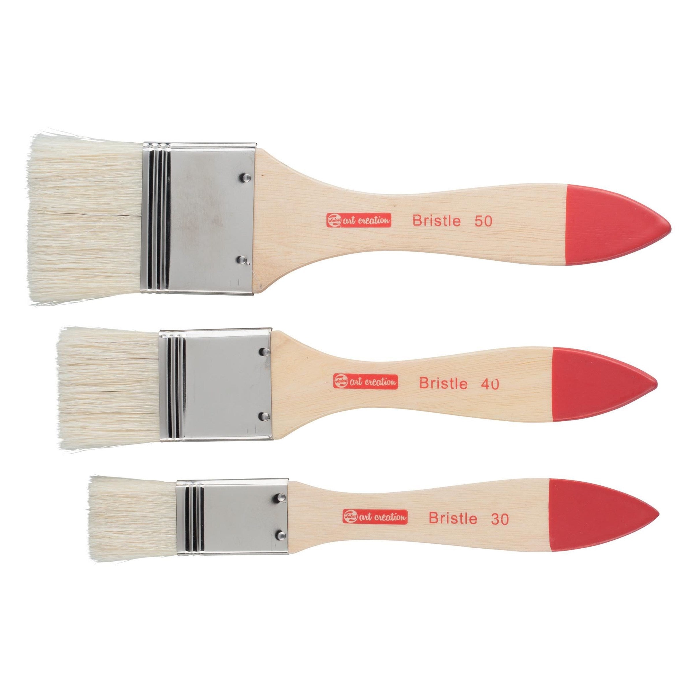 Art Creation Spalter flat bristle brush set x 3 brushes size 30, 40 & 50
