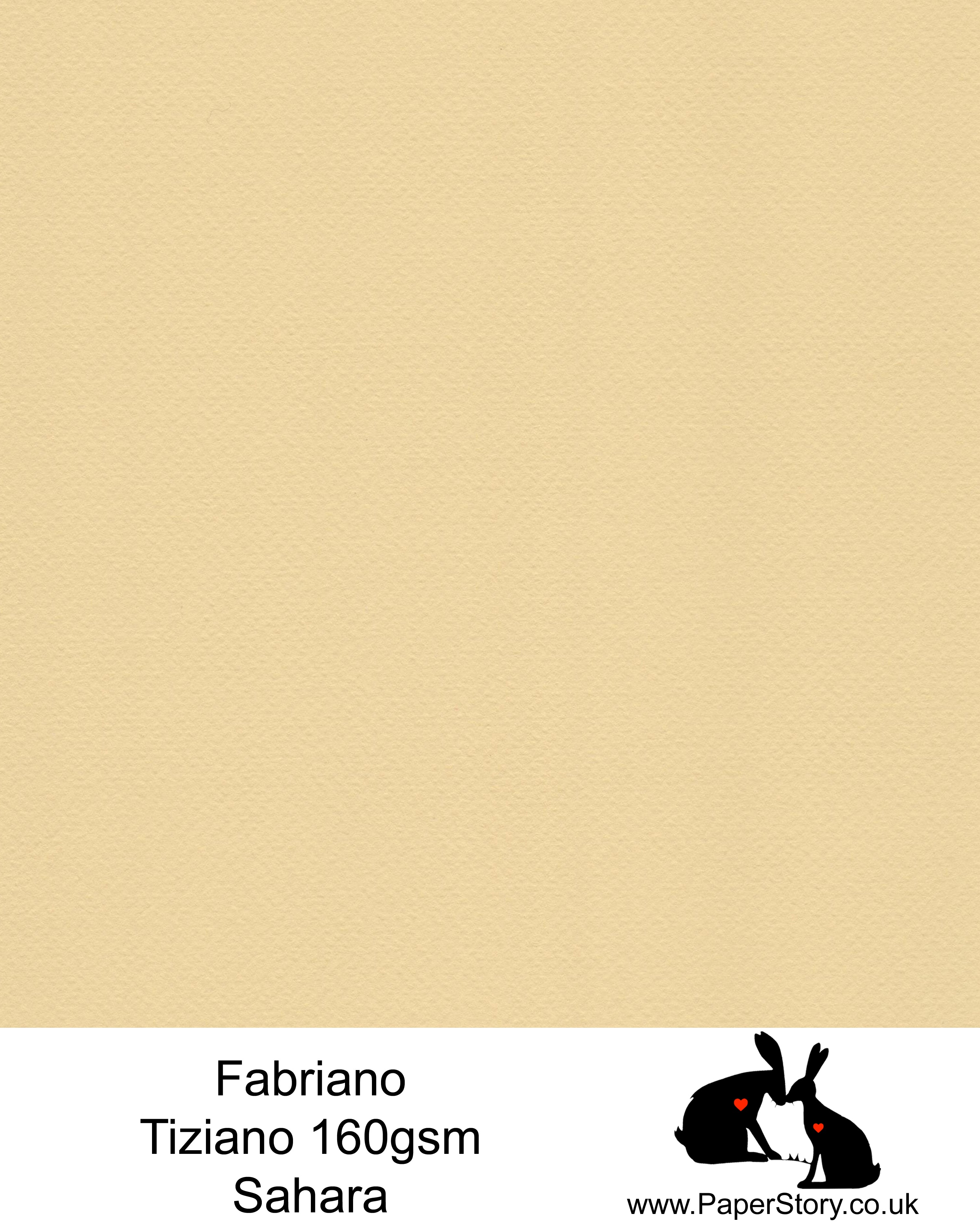 High quality paper from Italy, Sahara cream Fabriano Tiziano is 160 gsm, Tiziano has a high cotton content, a textured naturally sized surface. This paper is acid free to guarantee long permanence in time, pH neutral. It has highly lightfast colours, an excellent surface making and sizing which make this paper particularly suitable for papercutting