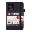 Sakura : Sketchbook Black Cover 9X14 cm, 140g . 80 sheets