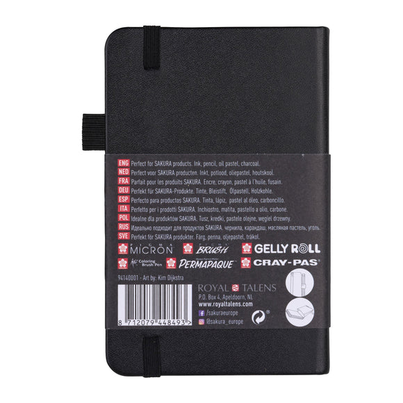 Sakura : Sketchbook Black Cover 9X14 cm, 140g . 80 sheets