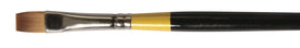 Daler Rowney System 3 Short Handle Brush SY55 Short Flat 1/4  Inch Shape: Flat Hair Width: 6 mm Hair Length: 11 mm Handle Length: Short