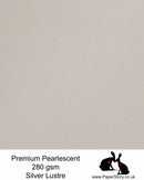 Curious Metallics Premium Pearlescent card 280 gsm Silver lustre