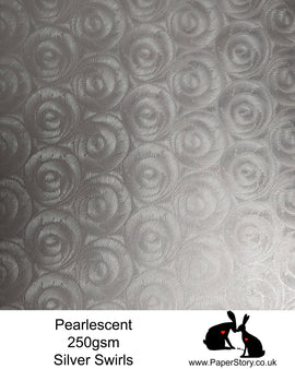 Metallic Swirls 250 gsm card A4 x 10 sheets 
