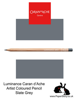 Caran d'Ache Luminance individual Artist Colour Pencils 6901 Slate Grey 495