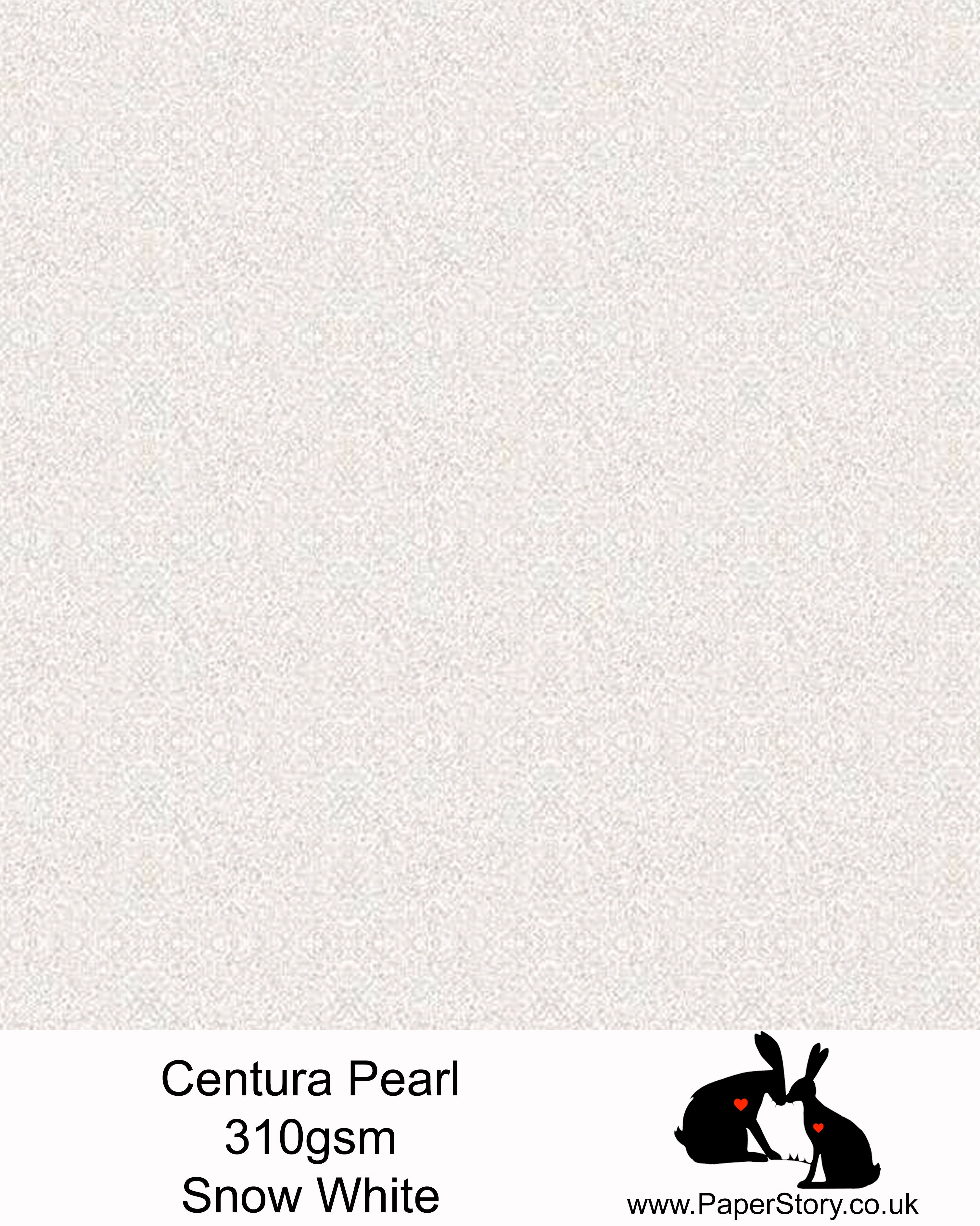 Centura Pearl single sided card 310 gsm. Snow white, is a bright white with a silver shimmer. Pearlescent one side, white printable surface on the other. High-quality Pearlescent card made in the UK, perfect for wedding cards, greetings cards, boxes and art and craft projects.