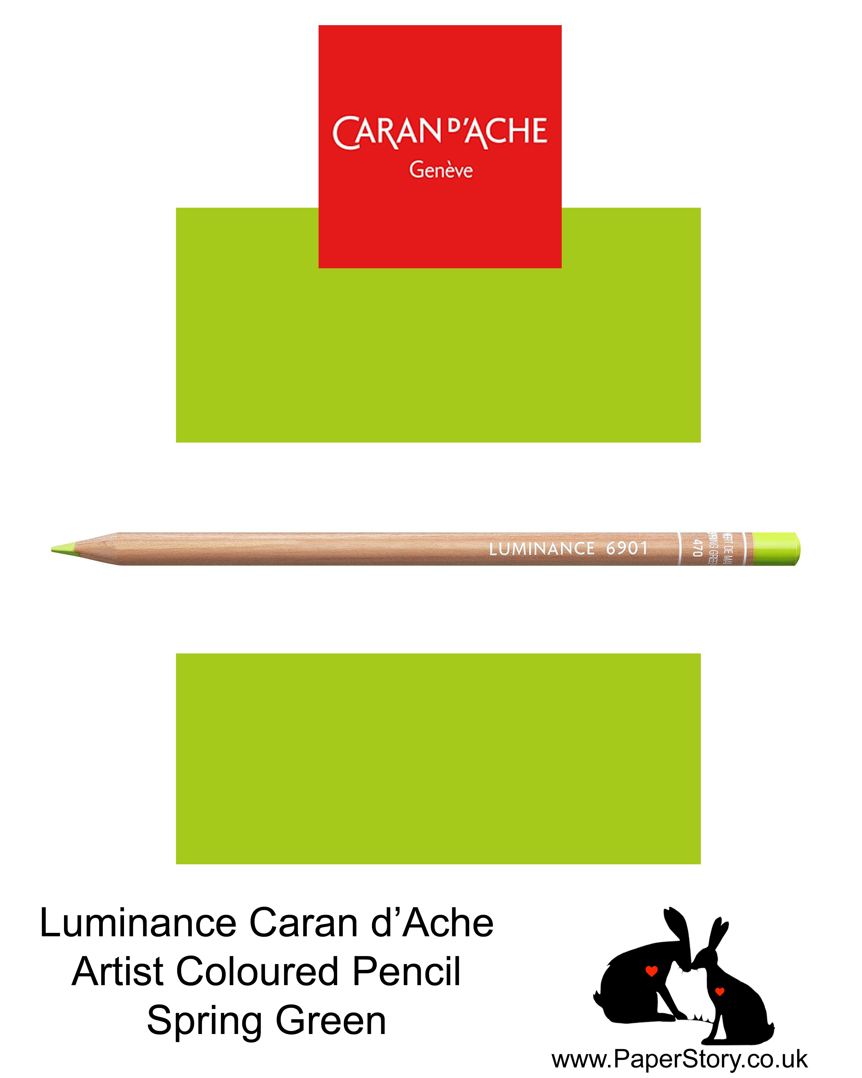 Caran d'Ache Luminance individual Artist Colour Pencils 6901 Spring Green 470