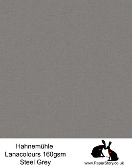 Hahnemühle Lana Colours pastel Steel Grey, beautiful hammered paper 160 gsm. Artist Premium Pastel and Papercutting Papers 160 gsm often described as hammered paper.